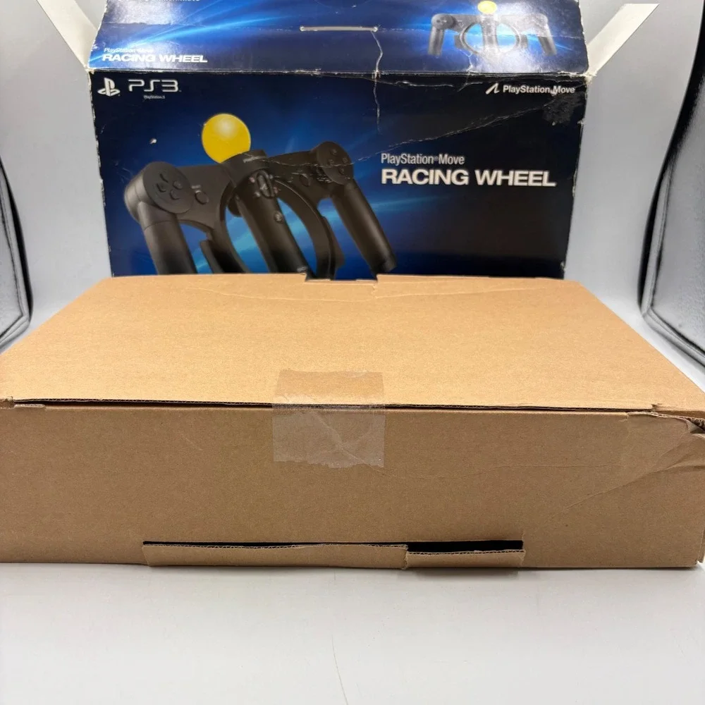 Sony PlayStation Move Racing Wheel PS3 Black CECHYA-ZWA1 Accessory OPEN BOX